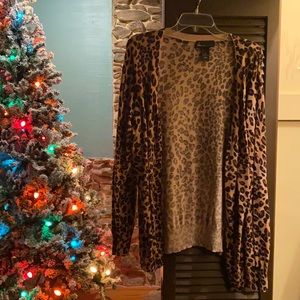 Lane Bryant Size 16 Leopard cardigan